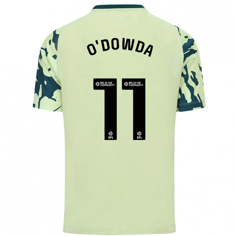 Danxen Criança Camisola Callum O'dowda #11 Verde Escuro Alternativa 2025/26 Camisa