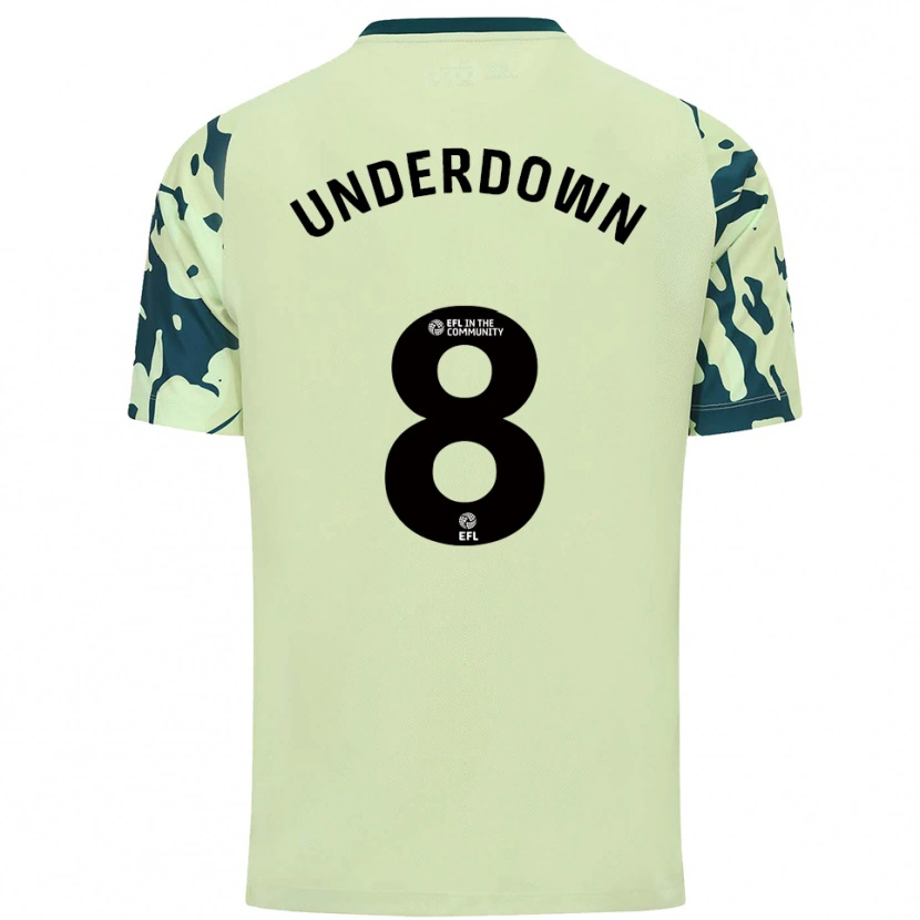 Danxen Criança Camisola Kanisha Underdown #8 Verde Escuro Alternativa 2025/26 Camisa