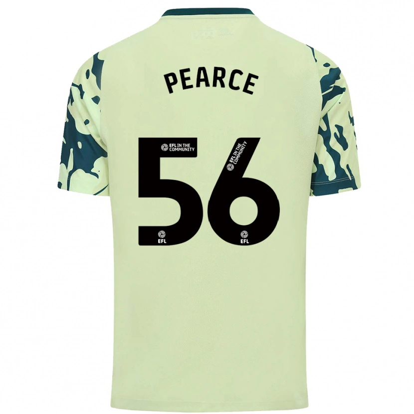 Danxen Criança Camisola Luke Pearce #56 Verde Escuro Alternativa 2025/26 Camisa
