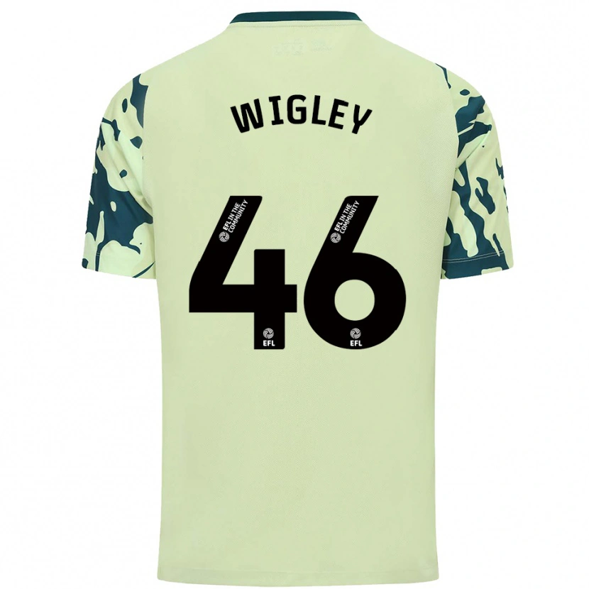 Danxen Criança Camisola Morgan Wigley #46 Verde Escuro Alternativa 2025/26 Camisa