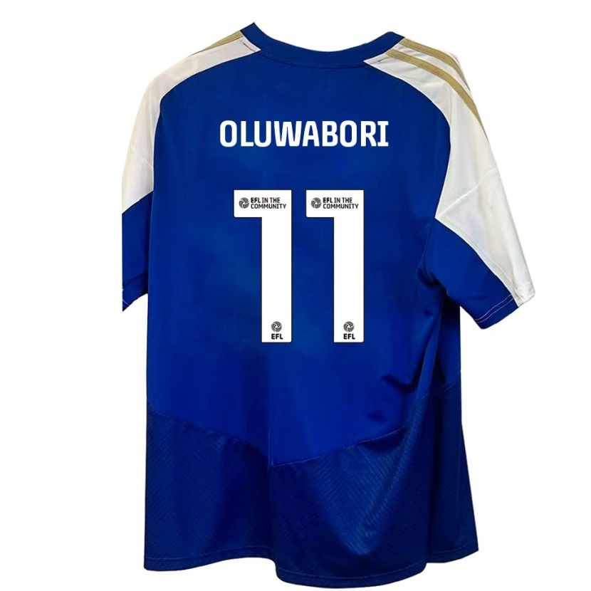Danxen Criança Camisola Andrew Oluwabori #11 Azul Branco Dourado Alternativa 2025/26 Camisa
