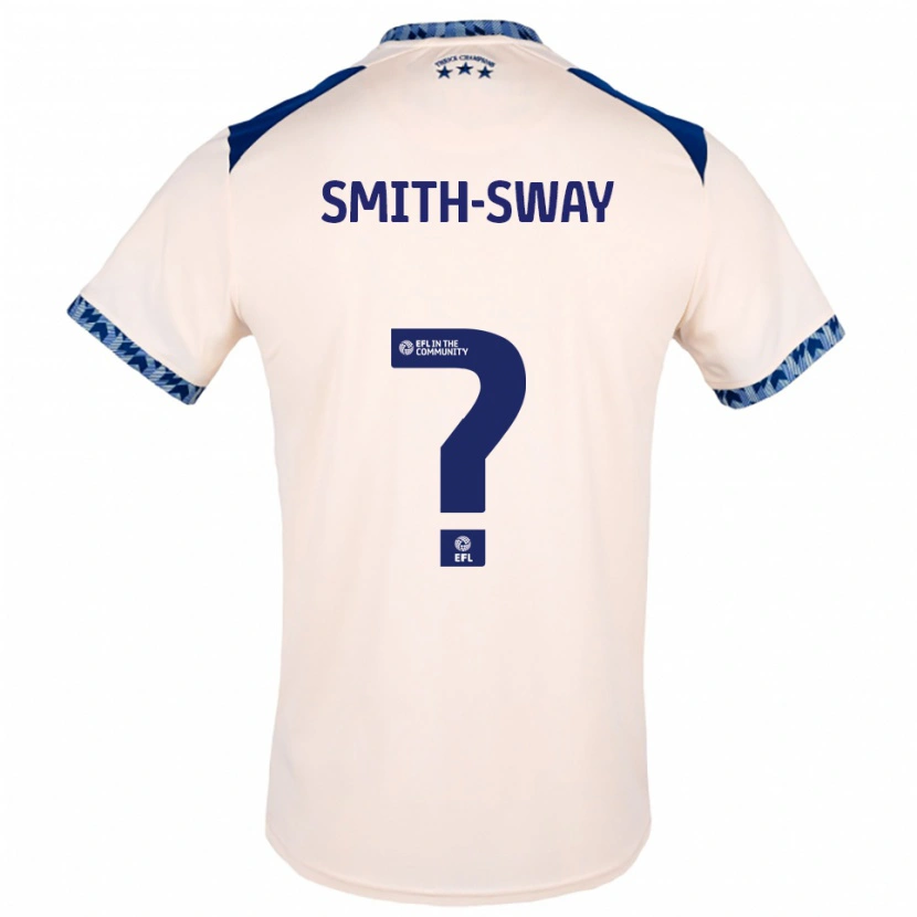 Danxen Criança Camisola Jay Smith-Sway #0 Branco Sujo Azul Marinho Alternativa 2025/26 Camisa
