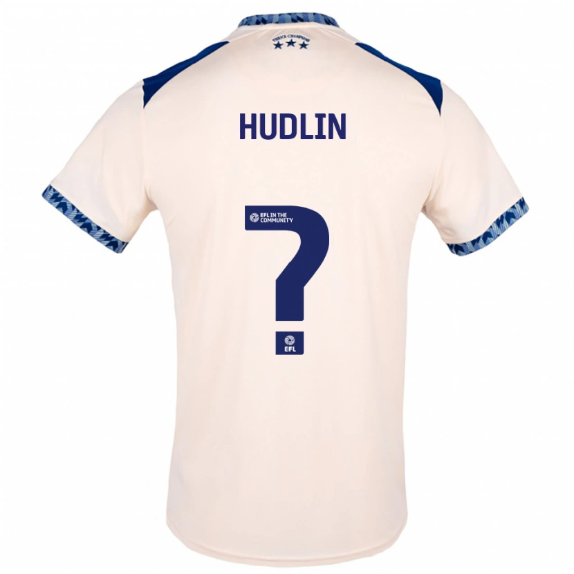 Danxen Criança Camisola Kyle Hudlin #0 Branco Sujo Azul Marinho Alternativa 2025/26 Camisa