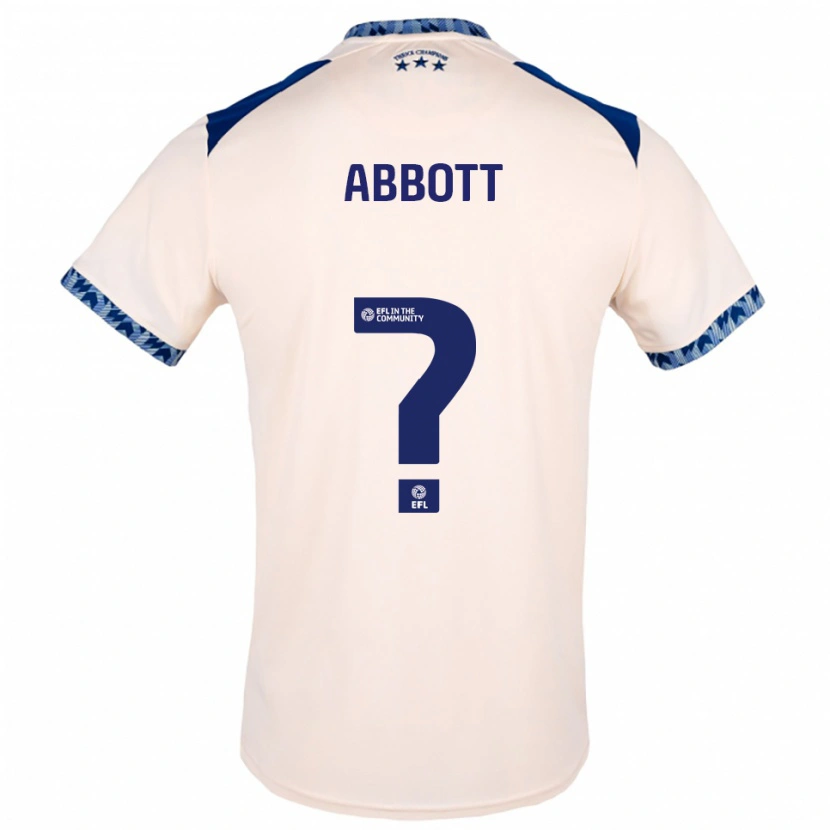 Danxen Criança Camisola Zak Abbott #0 Branco Sujo Azul Marinho Alternativa 2025/26 Camisa