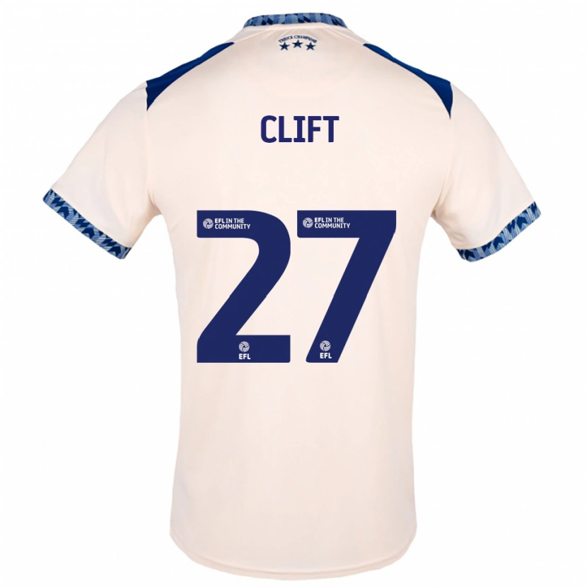 Danxen Criança Camisola Cassidy Clift #27 Branco Sujo Azul Marinho Alternativa 2025/26 Camisa