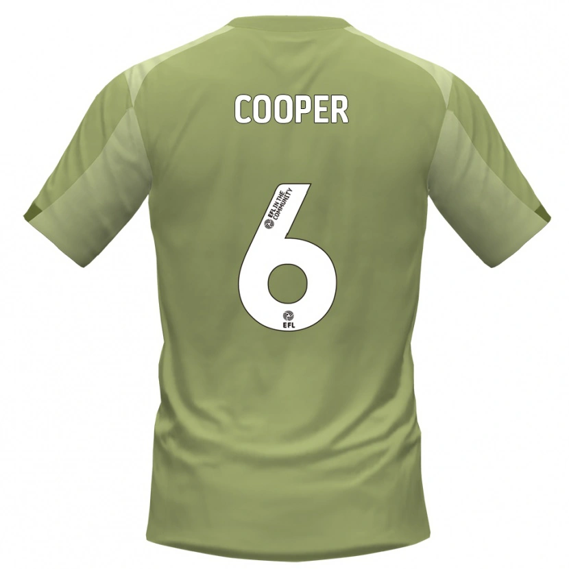 Danxen Criança Camisola Brandon Cooper #6 Sálvia Champagne Alternativa 2025/26 Camisa