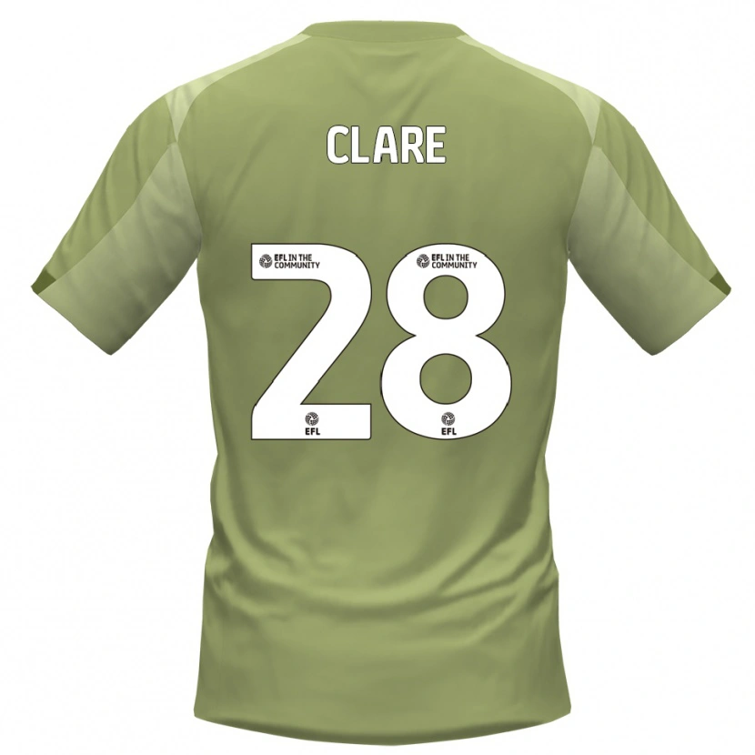 Danxen Criança Camisola Sean Clare #28 Sálvia Champagne Alternativa 2025/26 Camisa