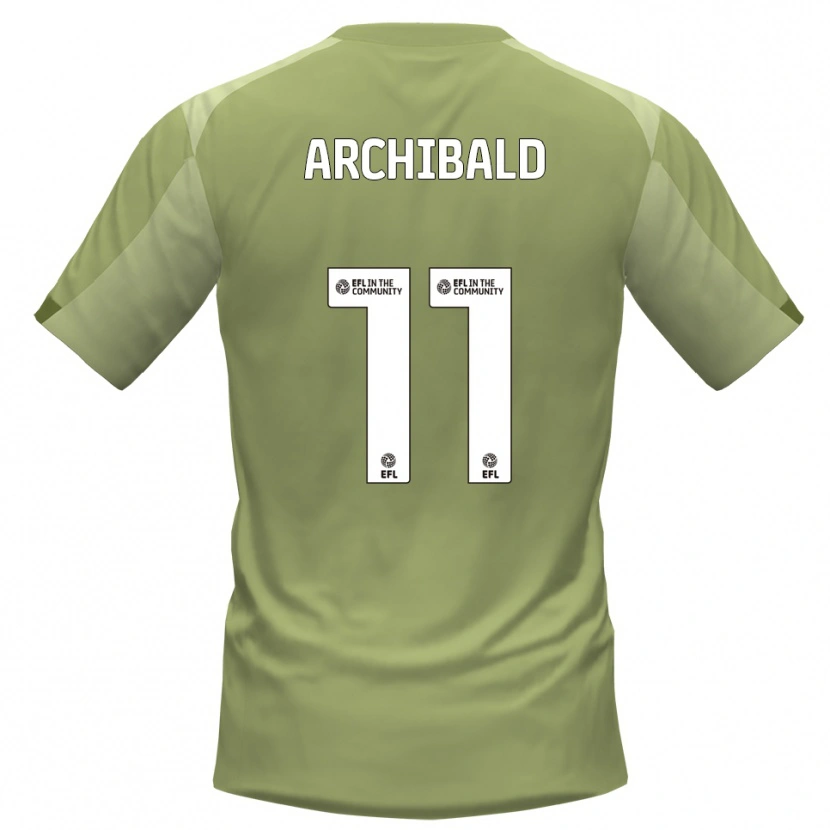 Danxen Criança Camisola Theo Archibald #11 Sálvia Champagne Alternativa 2025/26 Camisa