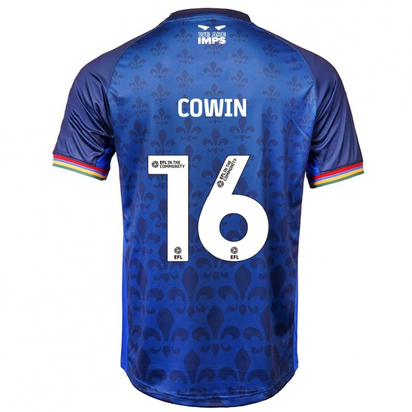 Danxen Criança Camisola William Cowin #16 Azul Marinho Alternativa 2025/26 Camisa