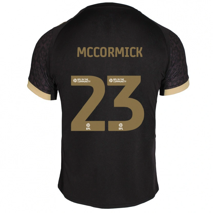Danxen Criança Camisola Leo Mccormick #23 Preto Dourado Alternativa 2025/26 Camisa