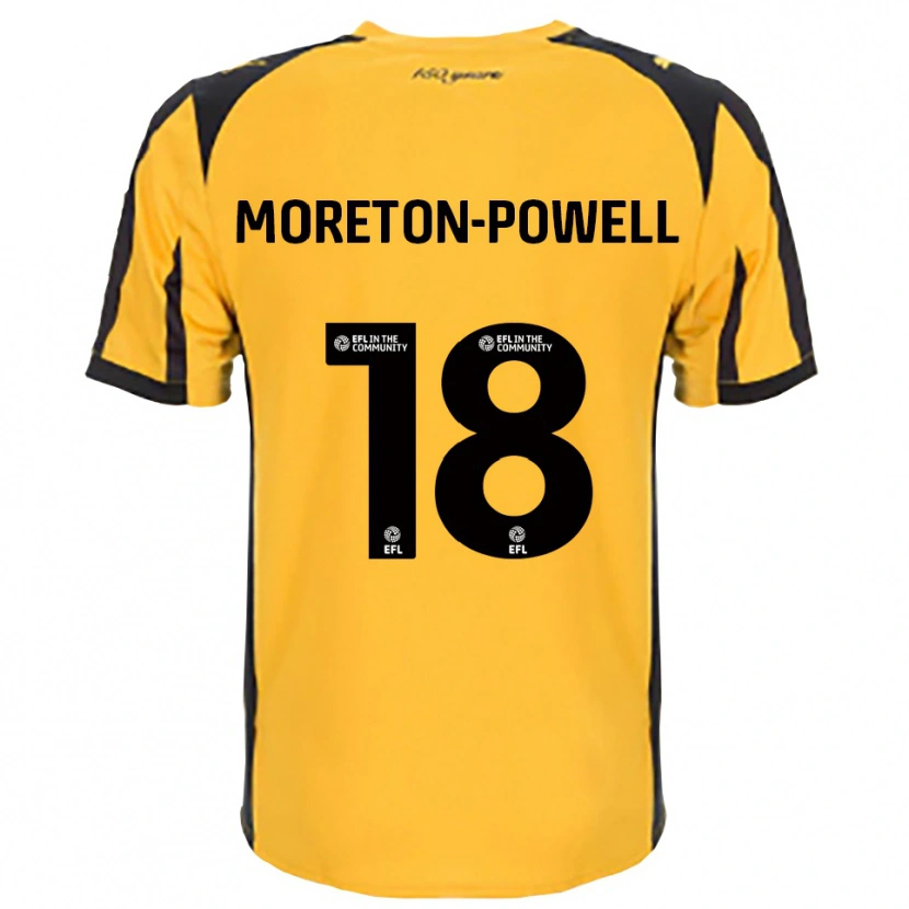 Danxen Criança Camisola Erin Moreton-Powell #18 Laranja Preto Alternativa 2025/26 Camisa