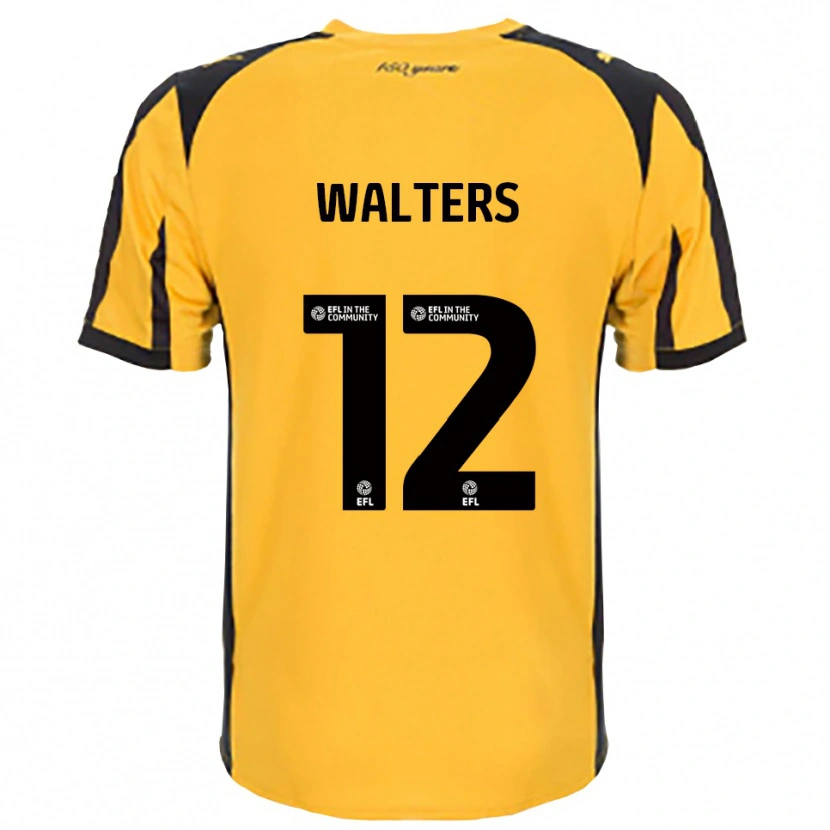 Danxen Criança Camisola Rhys Walters #12 Laranja Preto Alternativa 2025/26 Camisa
