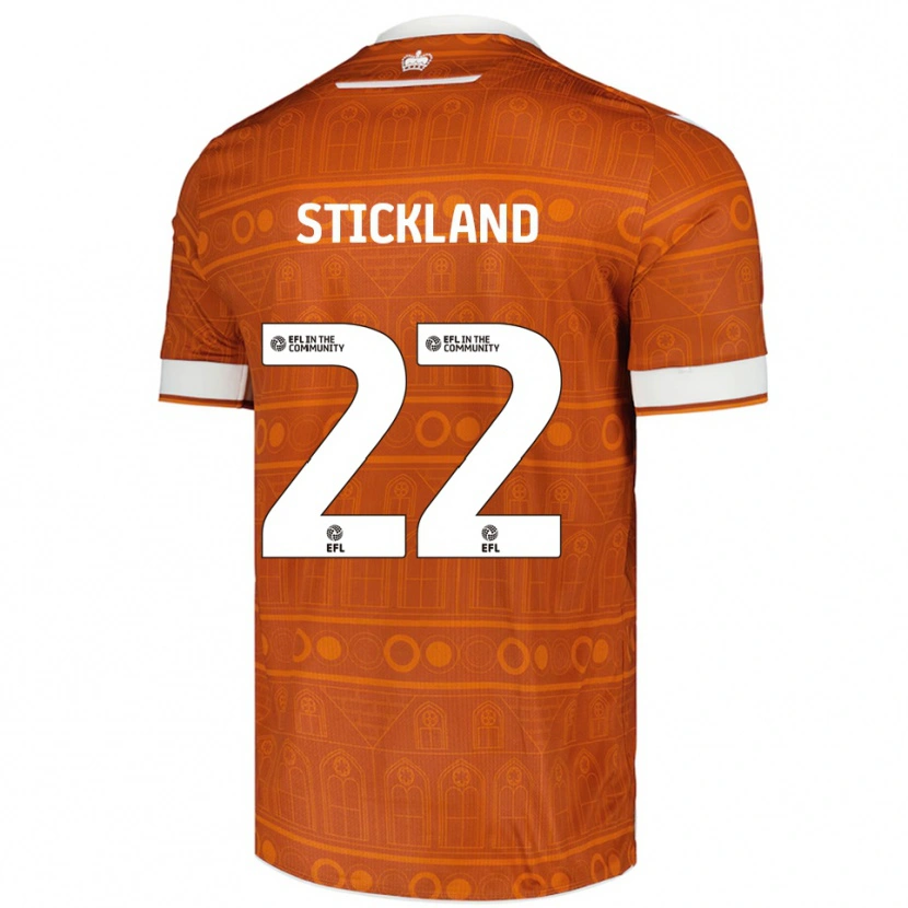 Danxen Criança Camisola Michael Stickland #22 Laranja Branco Alternativa 2025/26 Camisa