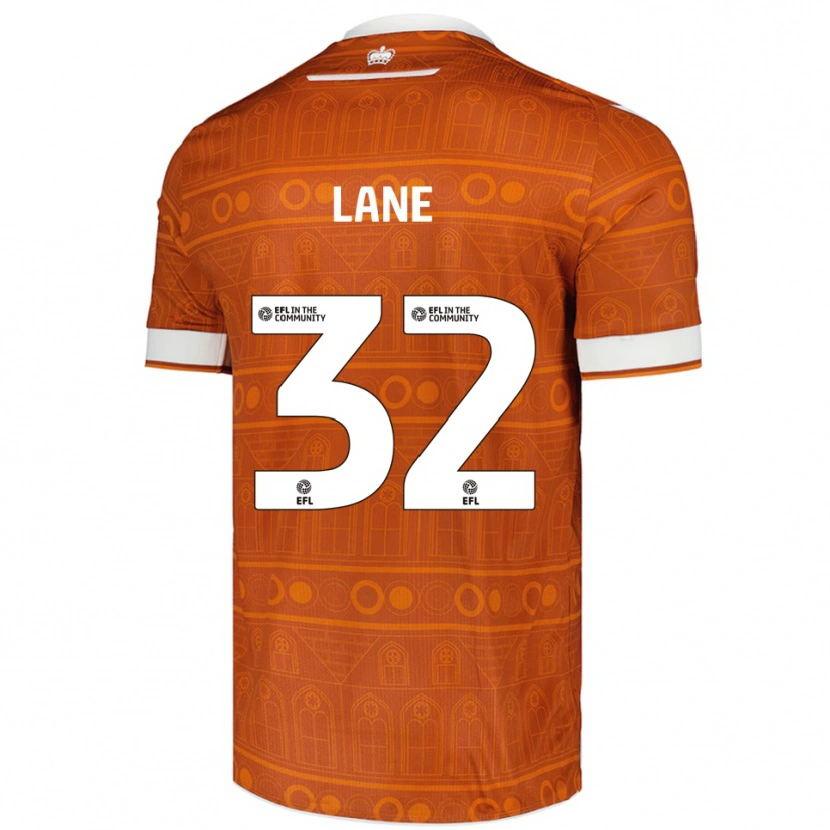Danxen Criança Camisola Paddy Lane #32 Laranja Branco Alternativa 2025/26 Camisa