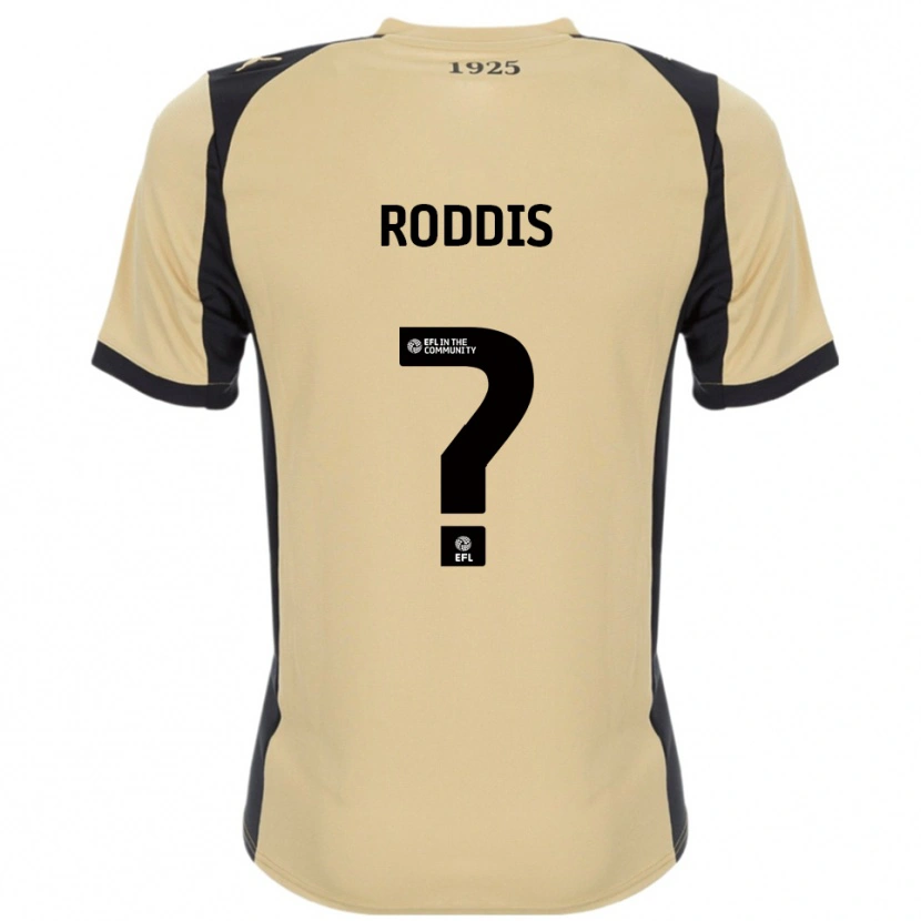 Danxen Criança Camisola Harry Roddis #0 Dourado Preto Alternativa 2025/26 Camisa