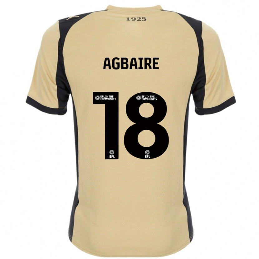 Danxen Criança Camisola Lenny Agbaire #18 Dourado Preto Alternativa 2025/26 Camisa
