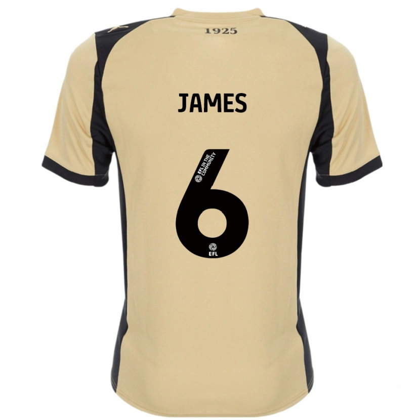 Danxen Criança Camisola Reece James #6 Dourado Preto Alternativa 2025/26 Camisa