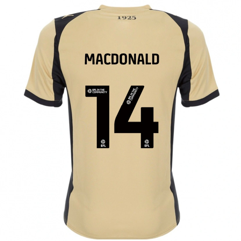 Danxen Criança Camisola Alex Macdonald #14 Dourado Preto Alternativa 2025/26 Camisa