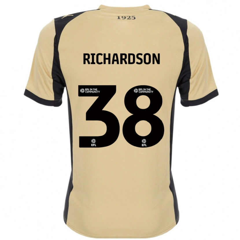 Danxen Criança Camisola Kane Richardson #38 Dourado Preto Alternativa 2025/26 Camisa