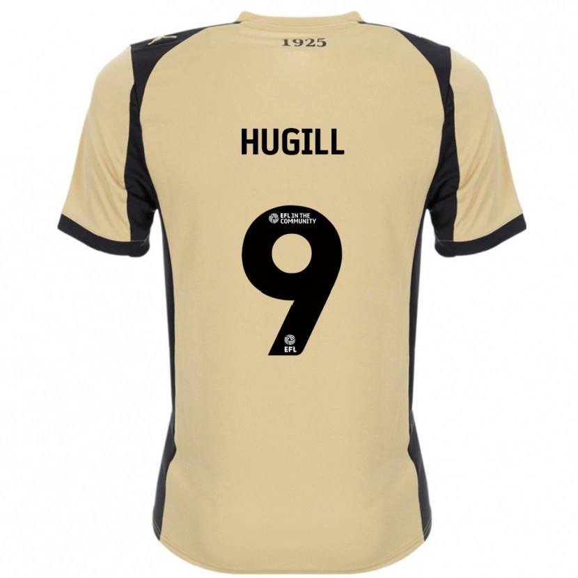 Danxen Criança Camisola Jordan Hugill #9 Dourado Preto Alternativa 2025/26 Camisa
