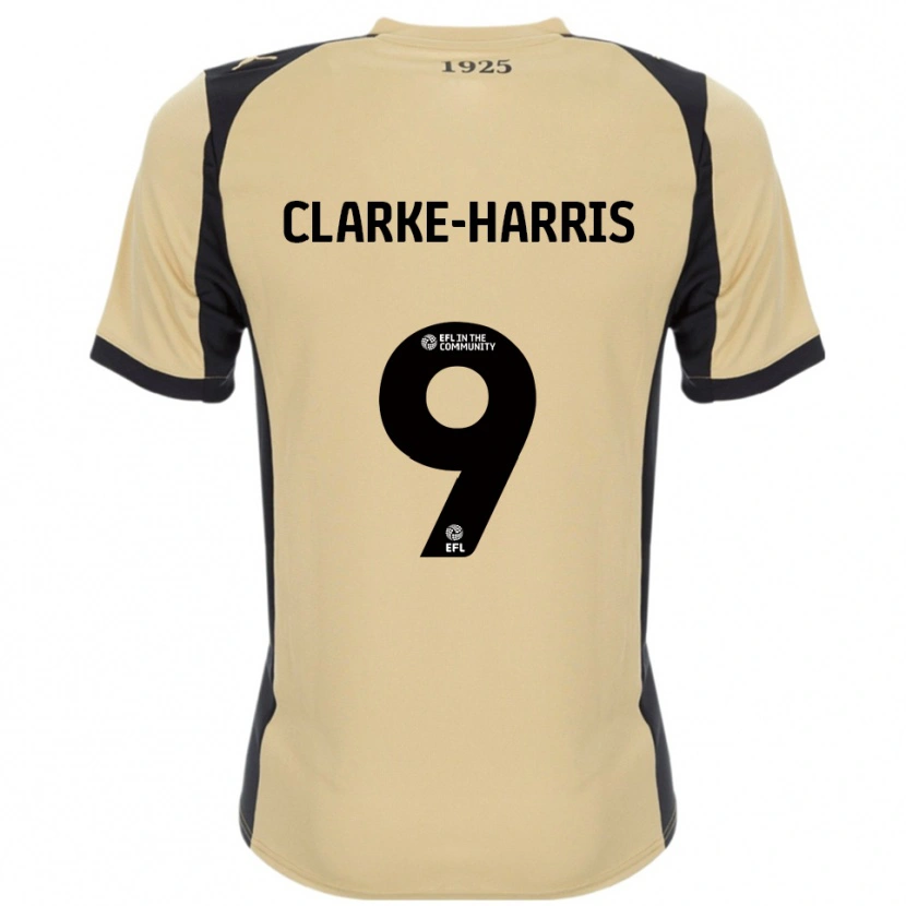 Danxen Criança Camisola Jonson Clarke-Harris #9 Dourado Preto Alternativa 2025/26 Camisa