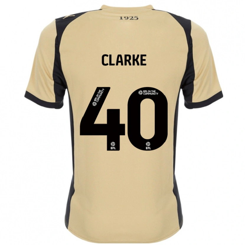 Danxen Criança Camisola Lewis Clarke #40 Dourado Preto Alternativa 2025/26 Camisa