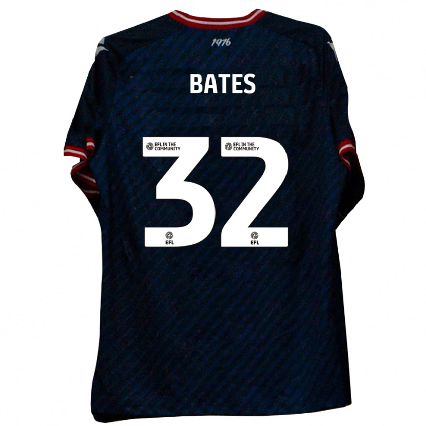 Danxen Criança Camisola Ellis Bates #32 Azul Marinho Vermelho Alternativa 2025/26 Camisa