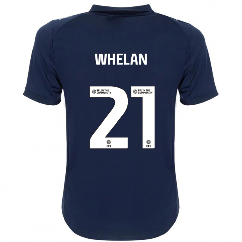Danxen Criança Camisola Sophie Whelan #21 Azul Marinho Branco Alternativa 2025/26 Camisa