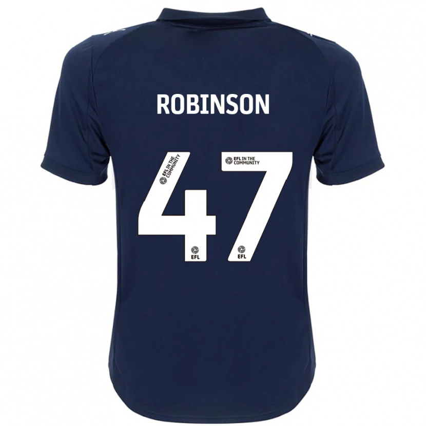 Danxen Criança Camisola Josh Robinson #47 Azul Marinho Branco Alternativa 2025/26 Camisa