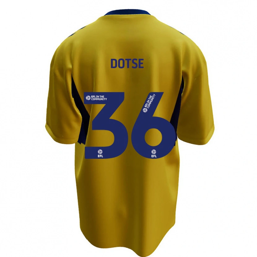 Danxen Criança Camisola Jahiem Dotse #36 Amarelo Azul Alternativa 2025/26 Camisa