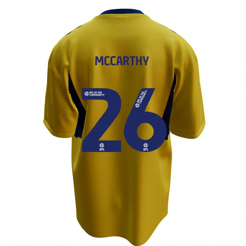 Danxen Criança Camisola Jason Mccarthy #26 Amarelo Azul Alternativa 2025/26 Camisa
