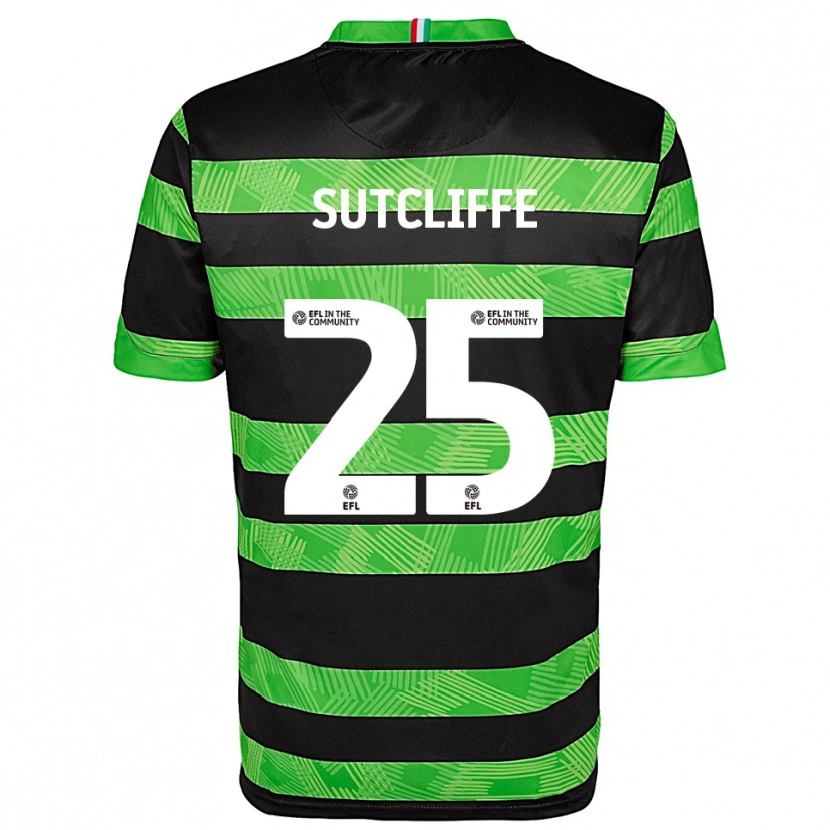 Danxen Criança Camisola Ethan Sutcliffe #25 Preto Verde Alternativa 2025/26 Camisa