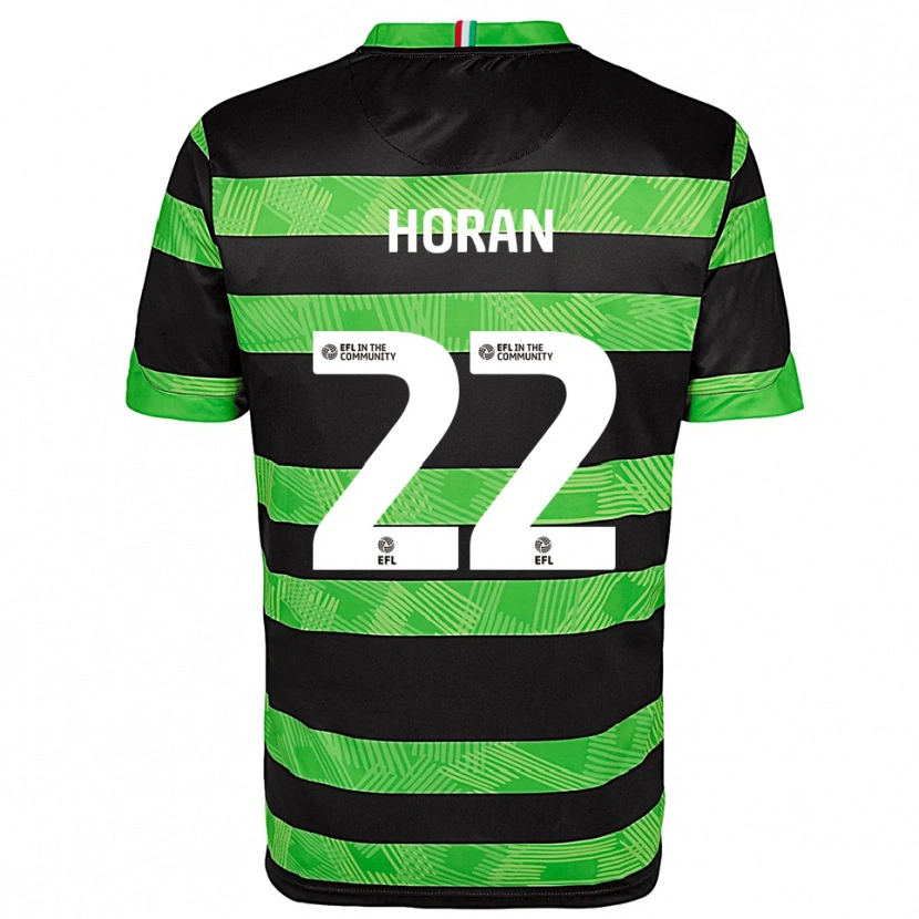 Danxen Criança Camisola Riley Horan #22 Preto Verde Alternativa 2025/26 Camisa
