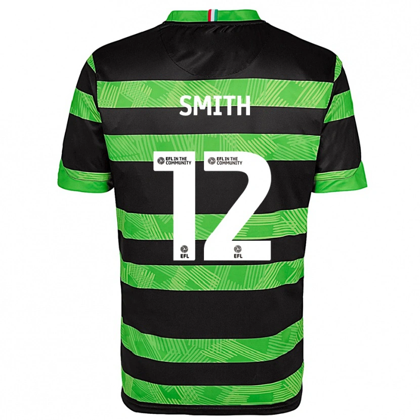 Danxen Criança Camisola Alistair Smith #12 Preto Verde Alternativa 2025/26 Camisa