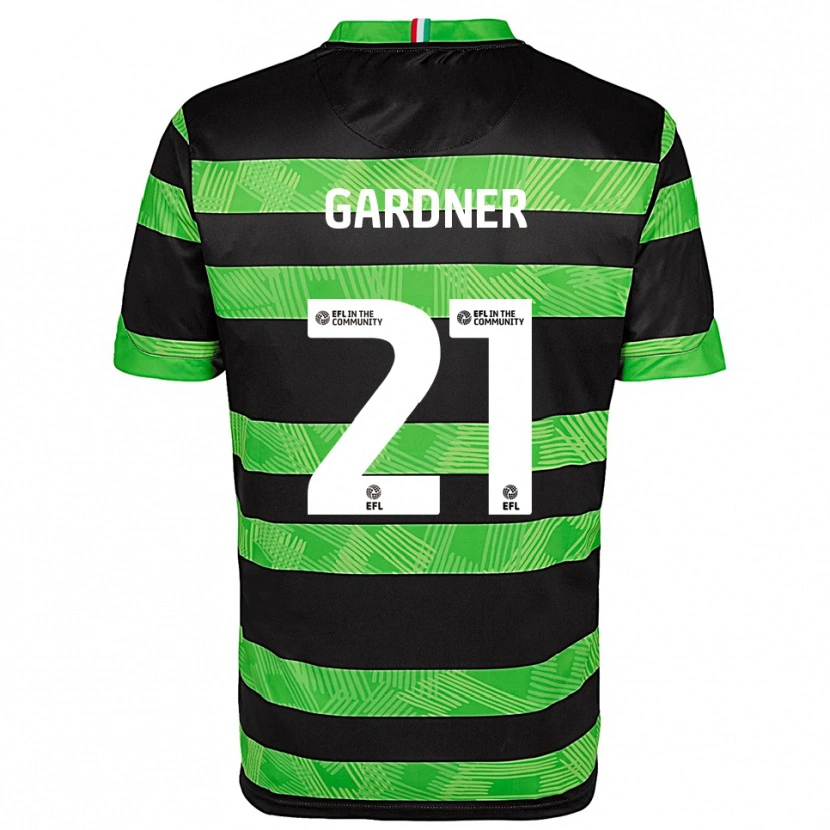 Danxen Criança Camisola Remmi Gardner #21 Preto Verde Alternativa 2025/26 Camisa