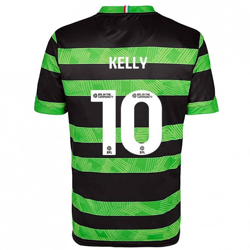 Danxen Criança Camisola Josh Kelly #10 Preto Verde Alternativa 2025/26 Camisa