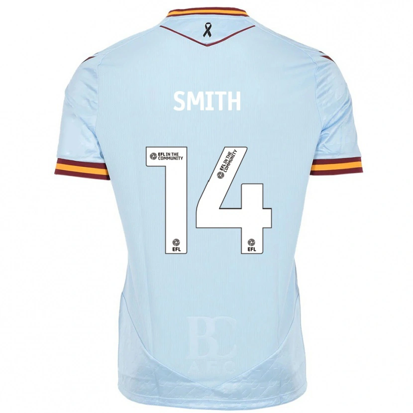 Danxen Criança Camisola Tyler Smith #14 Azul Celeste Alternativa 2025/26 Camisa
