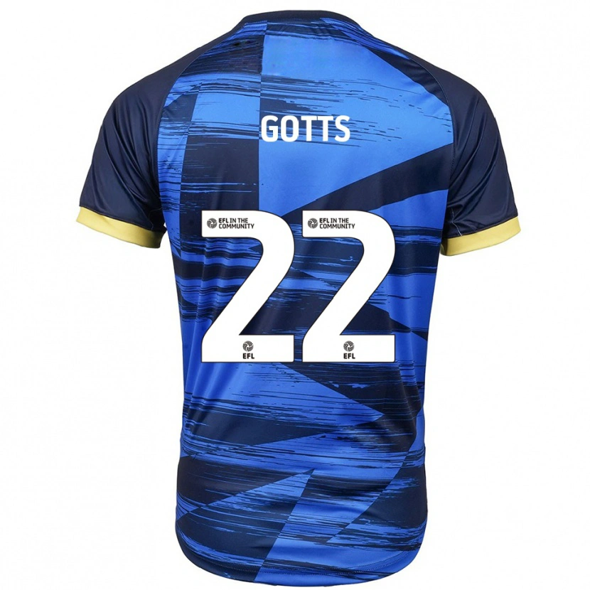 Danxen Criança Camisola Robbie Gotts #22 Azul Marinho Alternativa 2025/26 Camisa