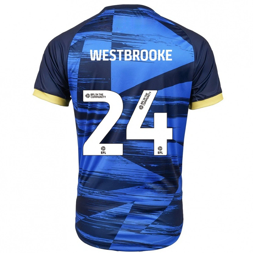 Danxen Criança Camisola Zain Westbrooke #24 Azul Marinho Alternativa 2025/26 Camisa