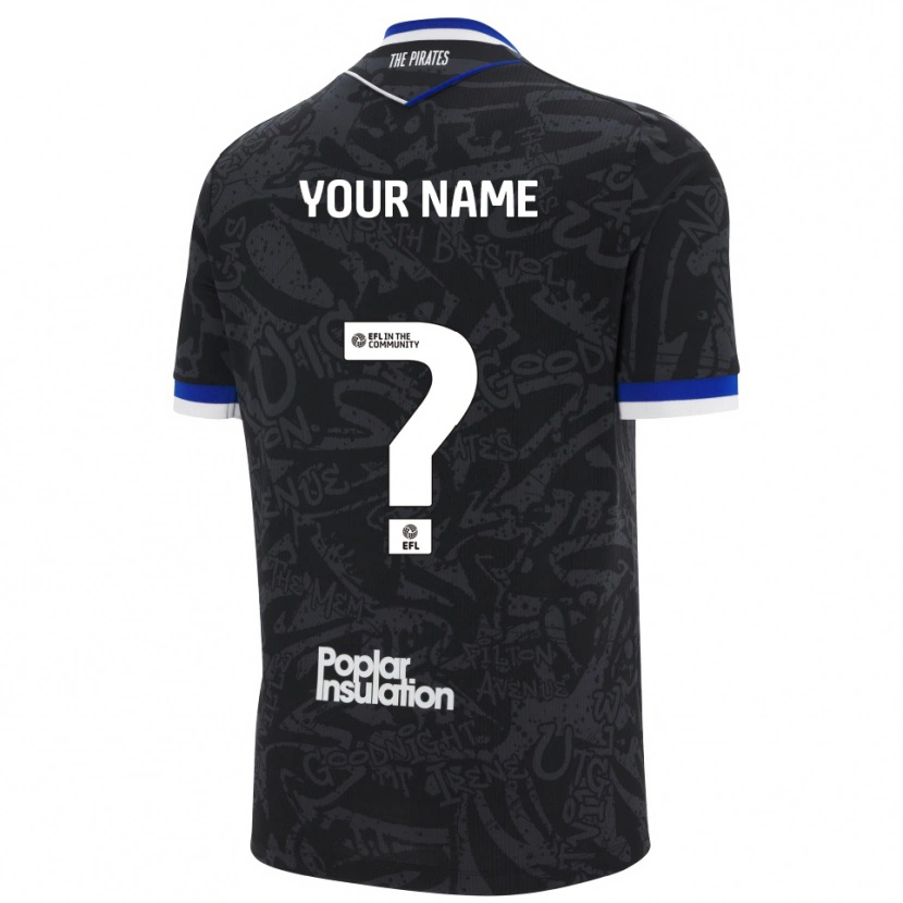 Danxen Criança Camisola Seu Nome #0 Preto Branco Alternativa 2025/26 Camisa