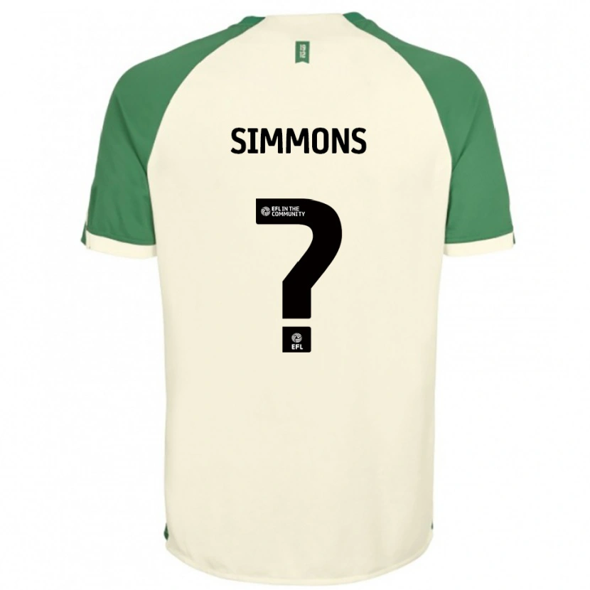 Danxen Criança Camisola Isabella Simmons #0 Branco Sujo Verde Alternativa 2025/26 Camisa