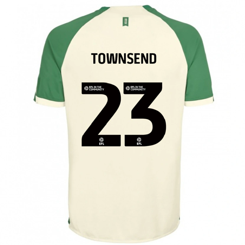 Danxen Criança Camisola Eleanor Townsend #23 Branco Sujo Verde Alternativa 2025/26 Camisa