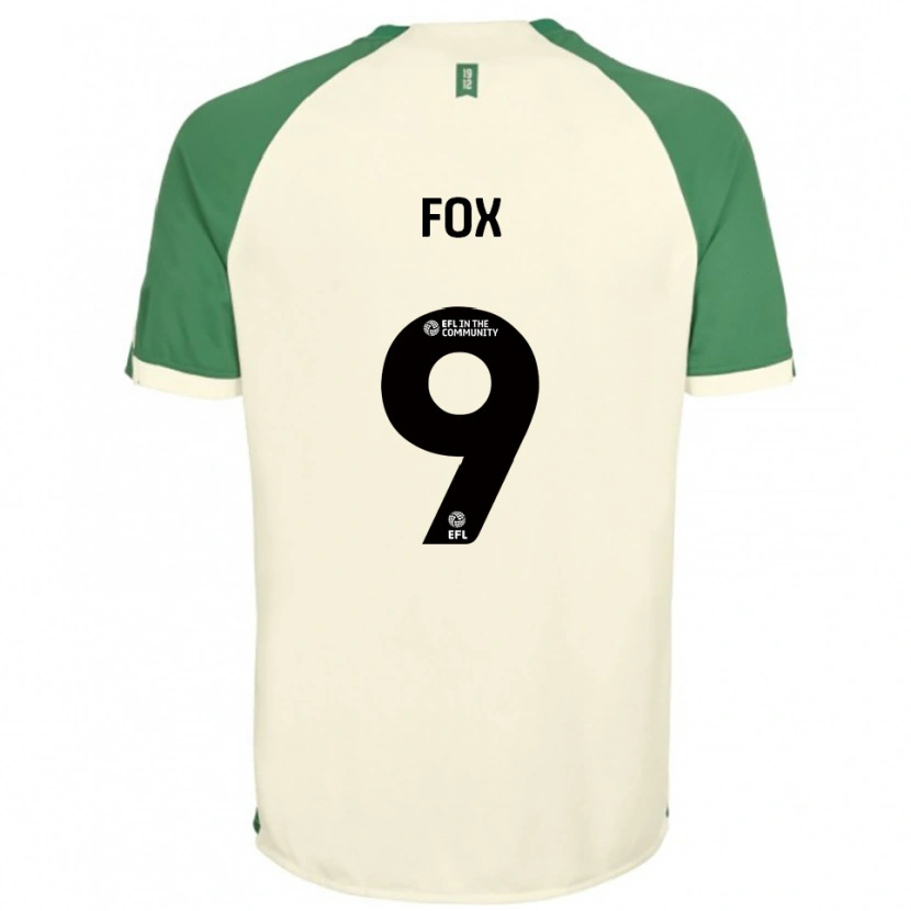Danxen Criança Camisola Ruth Fox #9 Branco Sujo Verde Alternativa 2025/26 Camisa