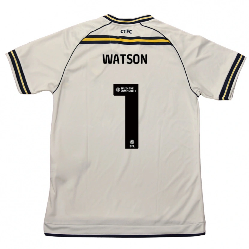 Danxen Criança Camisola Aimee Watson #1 Branco Azul Marinho Alternativa 2025/26 Camisa