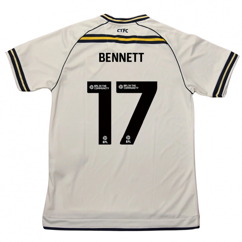 Danxen Criança Camisola Scot Bennett #17 Branco Azul Marinho Alternativa 2025/26 Camisa