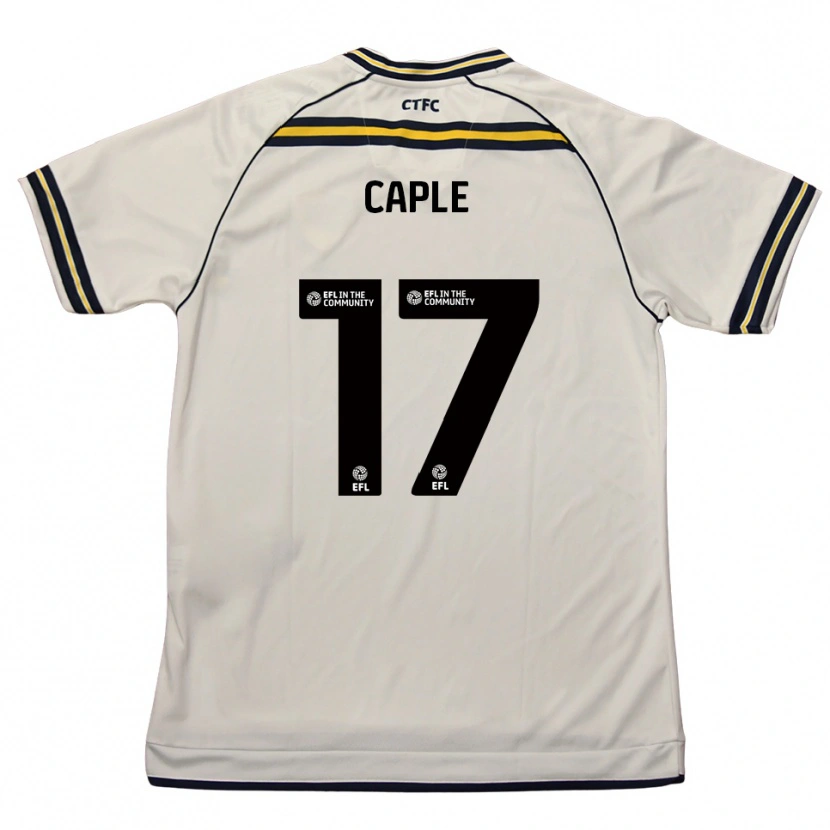 Danxen Criança Camisola Charlie Caple #17 Branco Azul Marinho Alternativa 2025/26 Camisa
