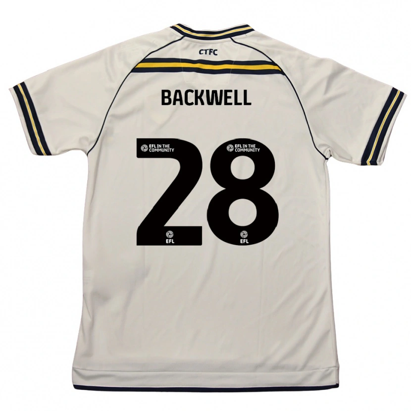 Danxen Criança Camisola Tommy Backwell #28 Branco Azul Marinho Alternativa 2025/26 Camisa