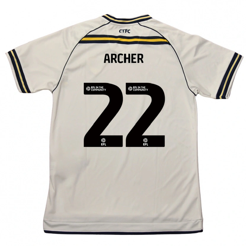 Danxen Criança Camisola Ethon Archer #22 Branco Azul Marinho Alternativa 2025/26 Camisa