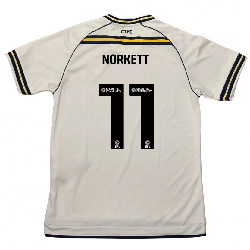 Danxen Criança Camisola Manni Norkett #11 Branco Azul Marinho Alternativa 2025/26 Camisa