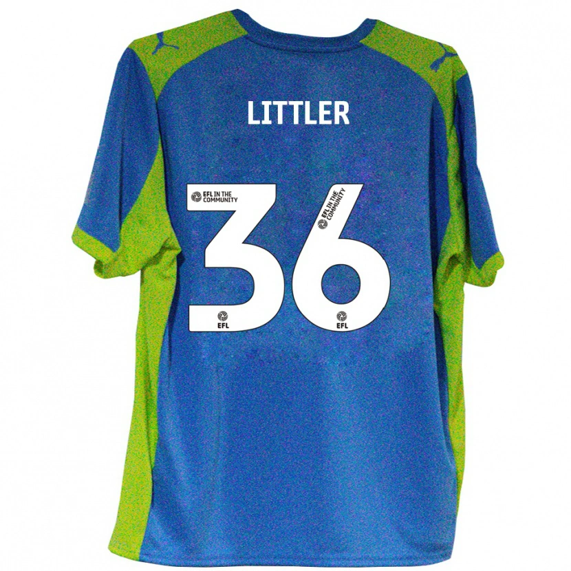 Danxen Criança Camisola Zack Littler #36 Azul Celeste Amarelo Alternativa 2025/26 Camisa